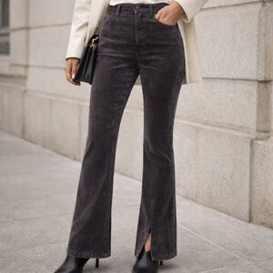 NWT Citizens of Humanity Georgia High Rise Bootcut Velvet Jeans Cosmic Grey 26